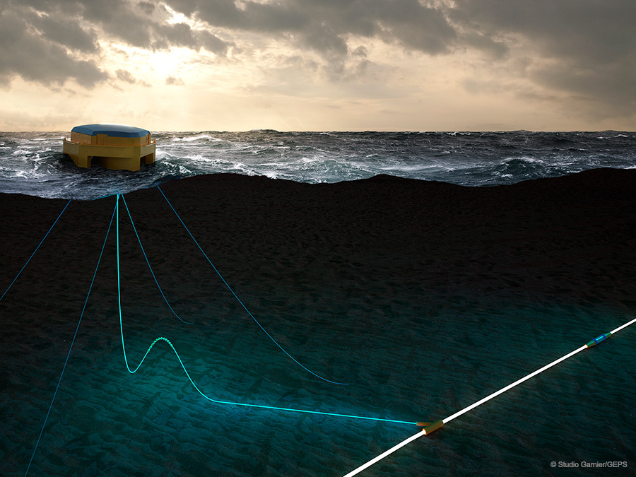 offshore autonomous platform electrifying submarine cables